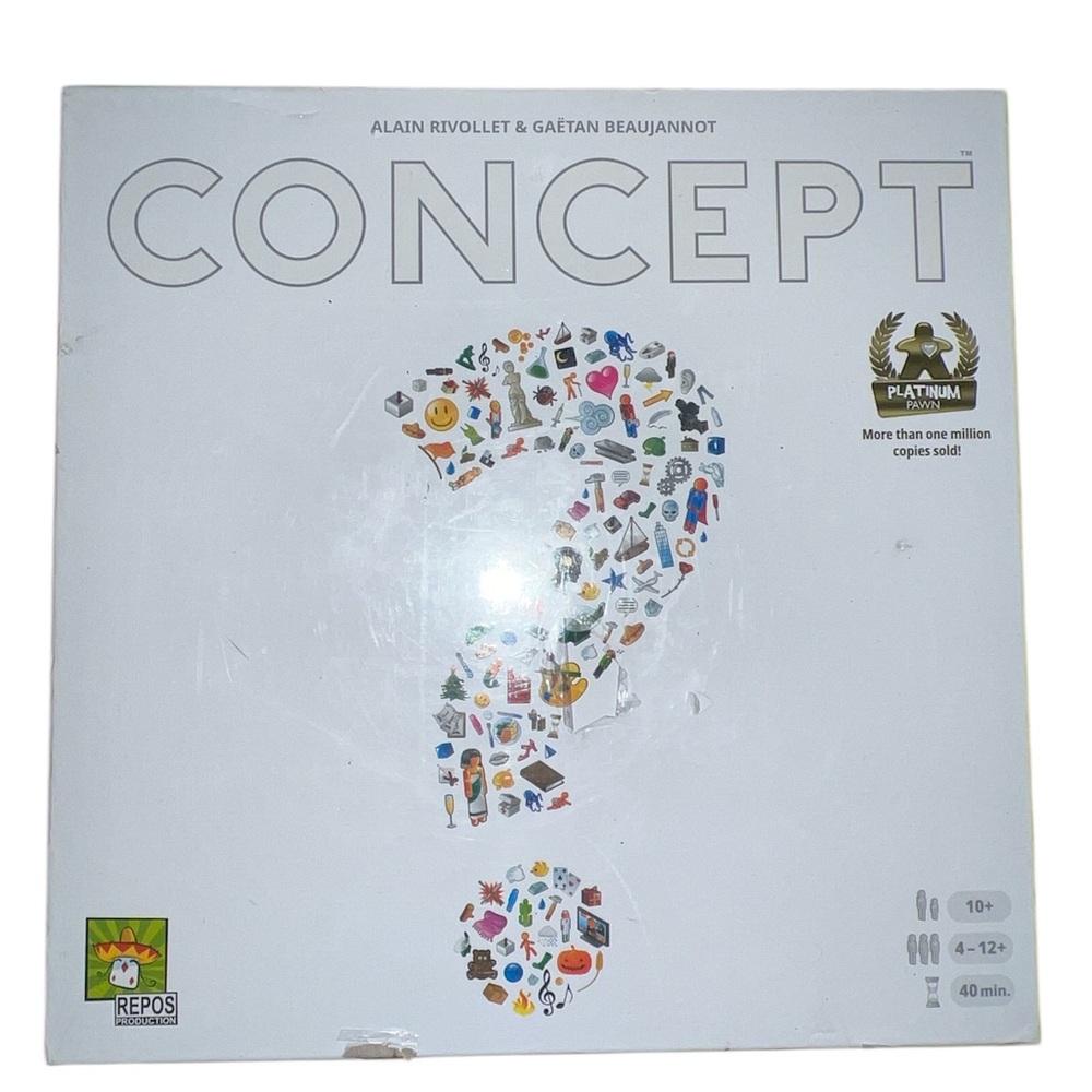 New CONCEPT Board Game Award-Winning -Team-Based Guessing Adults & Kids Ages 10+